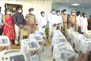 holistic charitable trust donated 100 Oxygen concentrators to government in hyderabad