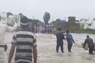 Villagers rescued after hard work