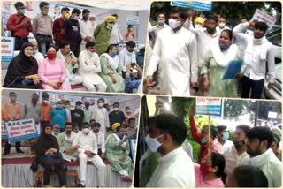 aap councillors protest at edmc shahadra north zone office