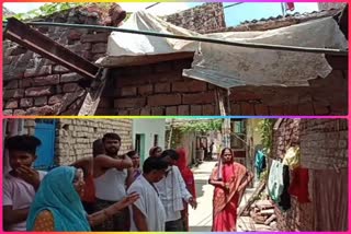 old house shed collapsed at inder enclave phase-2  kirari