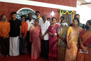 mla dr.y.bharath shetti inaugurate  the anganawadi