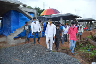 officers meeting with minister harish rao at chintamadaka