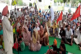 BKU (ugrahan) protest against agriculture ordinances in Kassa and Buttar