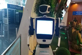 robot-working-as-corona-warrior-for-safety-of-passengers-at-indore-airport-mp