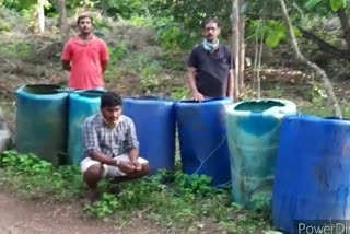 seb officers rides on wine manufacturing plants in gokavaram, korukonda at east godavari district