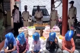 gutka seized in  kurnool dst adoni transported from karnataka