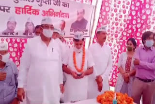 aap leader sushil gupta inaugurates 14 oxygen testing centers in panipat