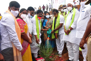 minister srinivas reddy participated in harithaharam programme in jangaon district