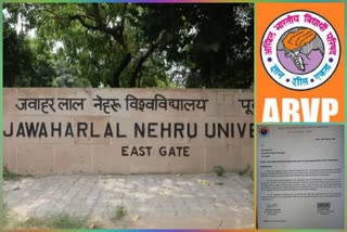 ABVP wrote a letter to JNU registrar in delhi