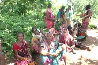 flood affected people staying at jungle in subarnapur