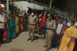 doctor sp chethana visited peerlu  Procession Arrangements at utkuru in narayanpet district