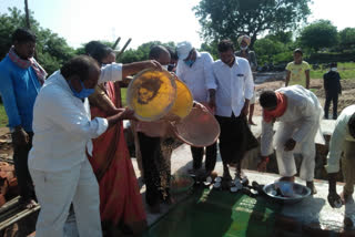 Foundation stone laid for Sri Sitaramachandra Swamy Temple in Basit Nagar