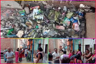 Fight between people due to drains in Gauri Shankar Enclave