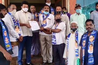 bahujan samajvadi party protest in hubli