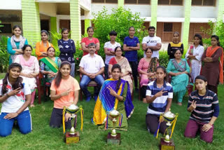 kharkhoda girls college got first position in rugby and netball