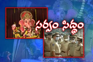 heavy security for ganesh immersion in hyderabad
