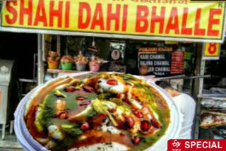 preparations for corona guidelines at shahi dahi bhalle shop at sarojini nagar in delhi