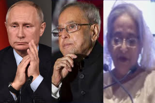 hasina wajid and putin offer condolences on the death of pranab mukherjee