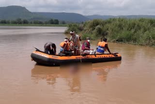 Four youths drifted into the river