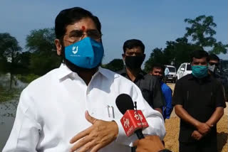 gadchiroli flood situation  guardian minister eknath shinde  गडचिरोली पूरपरिस्थिती २०२०  गडचिरोली पूरपरिस्थिती  एकनाथ शिंदे गडचिरोली दौरा  गडचिरोली पूरपरिस्थितीबाबत एकनाथ शिंदे