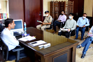 hisar adc anish yadav meeting with officials on drug free india campaign