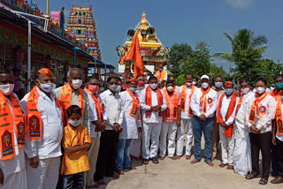 ganesh immersion at bhodhan in nizamabad district