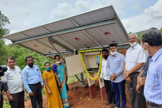 ಪ್ರಥಮ ಪ್ರಯೋಗವಾಗಿ ಜಿಲ್ಲೆಯಲ್ಲಿ ಸೌರಶಕ್ತಿ ಅನುಷ್ಠಾನ