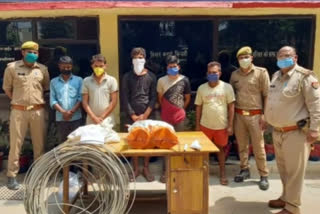 Ghaziabad police arrested 5 thieves in Muradnagar