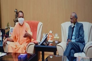 लद्दाख के उप राज्यपाल राधाकृष्ण माथुर ने की सीएम योगी से मुलाकात