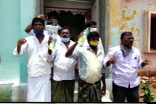 rampalli villagers protest against vro