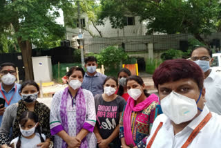 aiims nursing union protest