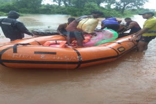 Fire Service team rescues 115 persons, distribute relief materials in affected districts