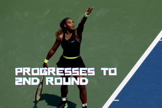 Serena Williams progresses to second round of US Open
