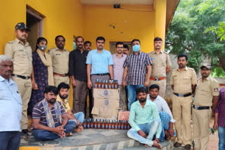 officers raid dhabas counterfeit liquor, arrest of accused