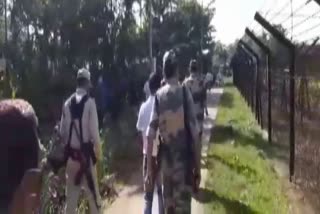 DC Visit Karimganja Indo-Bangla border