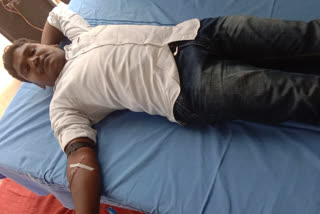 blood donation camp at darmaram b village in nizamabad distirct