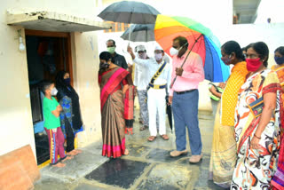 wanaparthi collector visited students houses