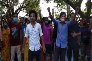 Local People Protest In Golaghat