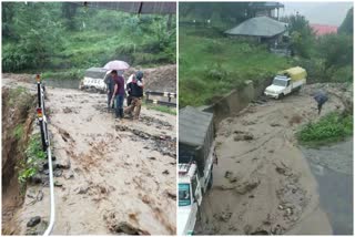 landslide due to heavy rain in rampur