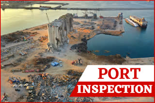 Beirut's port after explosion.