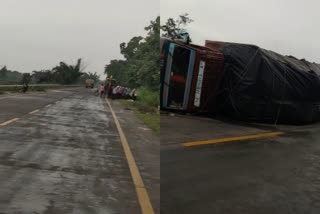 Truck hit car