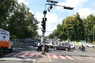 Impaired traffic signal management in Bhopal