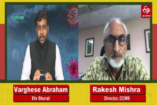 Director of Centre for Cellular and Molecular Biology, Rakesh Mishra speaking to ETV Bharat