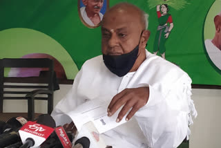 DeveGowda wishes JDS MLC Thippeswamy a speedy recovery