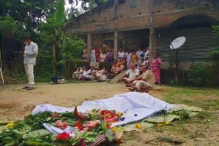 Suspected murder at majuli assam etv bharat news