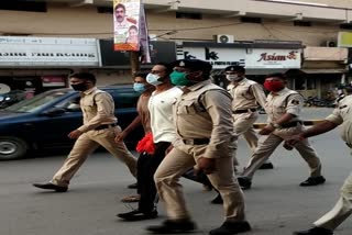 procession-of-arrested-accused-of-raxel-gang-was-taken-out-in-raipur