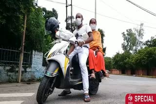 1500 km on a scooter