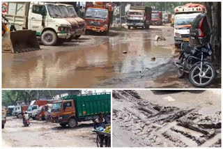 waterlogging problems at swarn park road in mundka