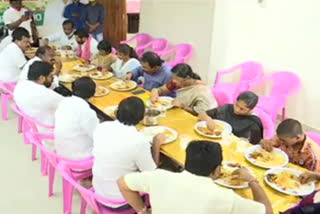 MLA Sunke co-lunch with orphaned children