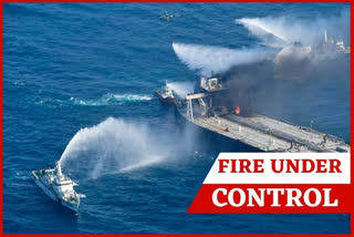 Fire on tanker off Sri Lanka